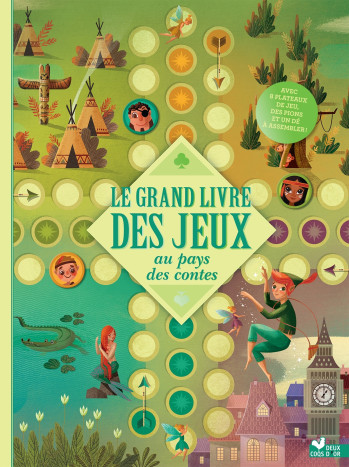 Le grand livre des jeux Contes - livre avec plateaux et pions - Anna Lang - DEUX COQS D OR