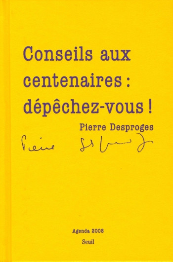 Agenda Desproges 2008 - Pierre Desproges - SEUIL