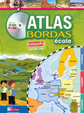 ATLAS BORDAS ECOLE + CD -  Collectif - BORDAS