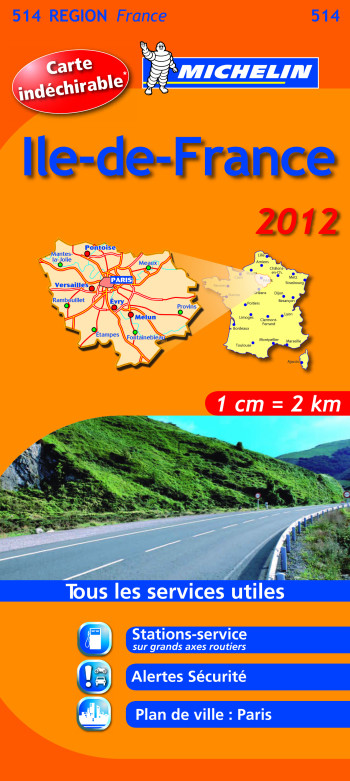 CARTE ROUTIERE 514 ILE DE FRANCE 2012 - XXX - MICHELIN