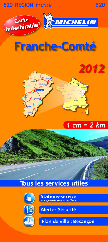 CARTE ROUTIERE 520 FRANCHE COMTE 2012 - XXX - MICHELIN