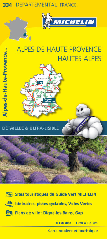 Carte Départementale Alpes-de-Haute-Provence, Hautes-Alpes - XXX - MICHELIN