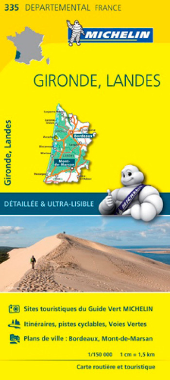 Carte Départementale Gironde, Landes - XXX - MICHELIN