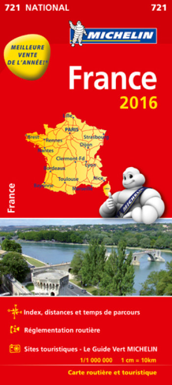 CARTE NATIONALE 721 FRANCE 2016 - XXX - MICHELIN