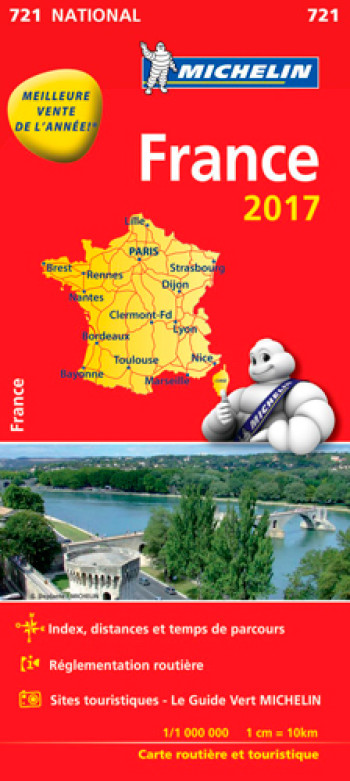 CARTE NATIONALE 721 FRANCE 2017 - XXX - MICHELIN