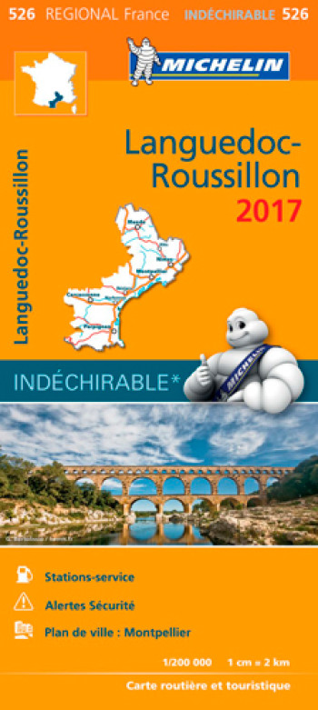 CARTE REGIONALE 526 LANGUEDOC ROUSSILLON 2017 - XXX - MICHELIN