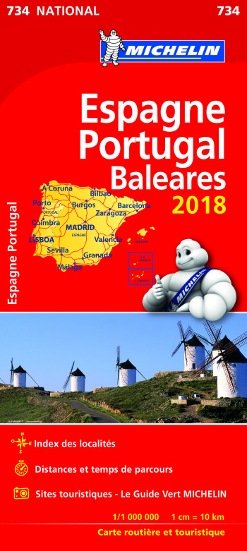 Carte Nationale Espagne, Portugal 2018 - XXX - MICHELIN