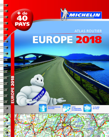 Atlas Europe 2018 - Atlas Routier et Touristique (A4-Spirale) - XXX - MICHELIN