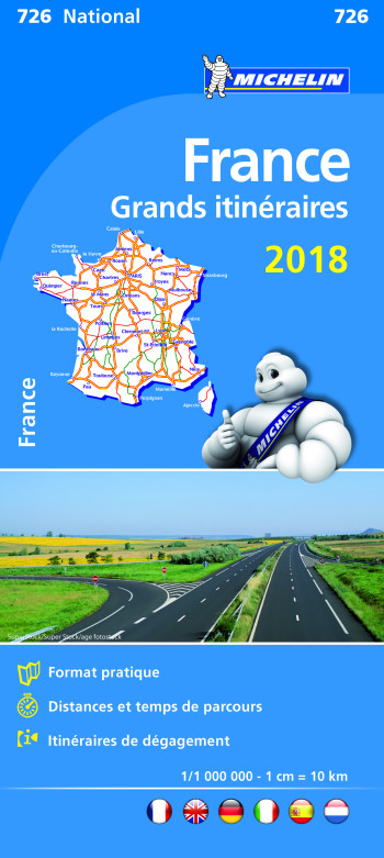 Carte Nationale Grands Itinéraires France 2018 - XXX - MICHELIN