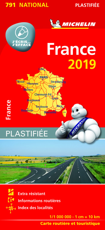 Carte Nationale France 2019 - Plastifié - XXX - MICHELIN