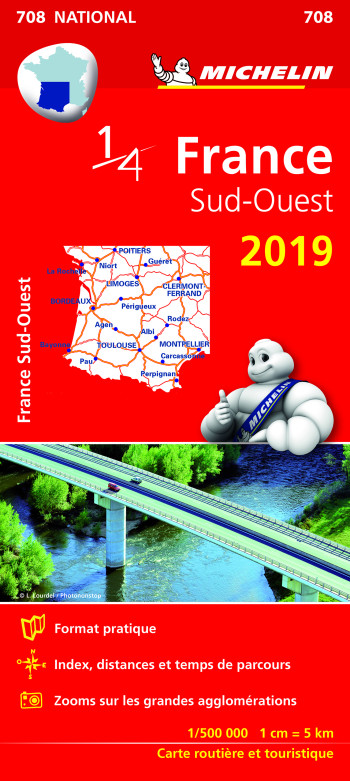 Carte Nationale France Sud-Ouest 2019 - XXX - MICHELIN