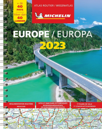 Atlas Europe 2023 - Atlas Routier et Touristique - XXX - MICHELIN