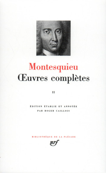 Œuvres complètes -  Montesquieu - GALLIMARD