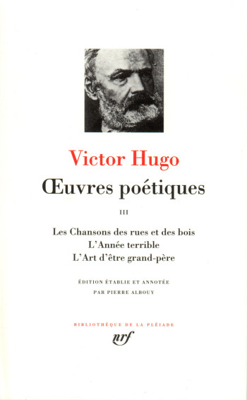 Œuvres poétiques - Victor Hugo - GALLIMARD