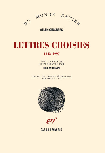 Lettres choisies - Allen Ginsberg - GALLIMARD