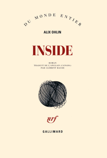 Inside - Alix Ohlin - GALLIMARD