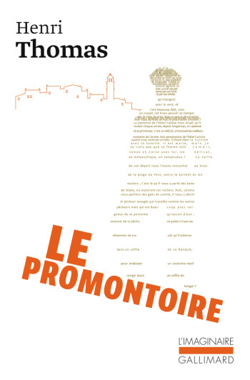 Le Promontoire - Henri Thomas - GALLIMARD