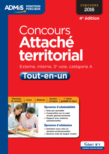 Concours Attaché territorial - Catégorie A - Tout-en-un - Olivier Bellégo - VUIBERT