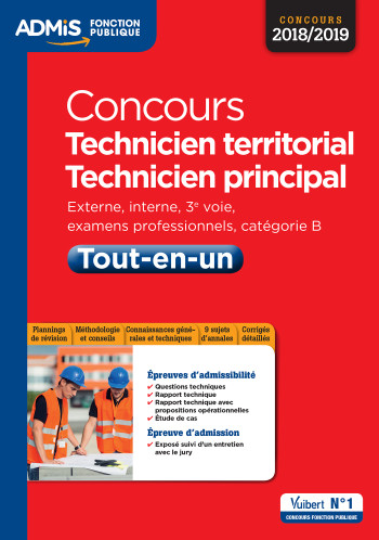 Concours Technicien territorial - Technicien principal - Catégorie B - Tout-en-un - Pierre Crépeaux - VUIBERT