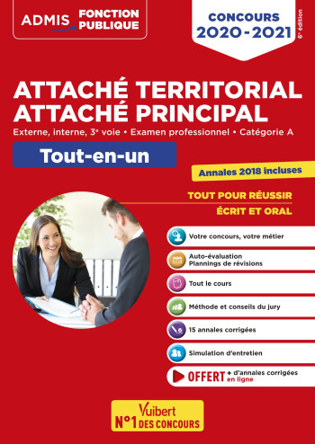 Concours Attaché territorial - Catégorie A - Tout-en-un - Olivier Bellégo - VUIBERT