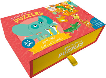 P'TITS JEUX DE PUZZLES - BIENVENUE DANS LA SAVANE ! - Julie Mercier - AUZOU