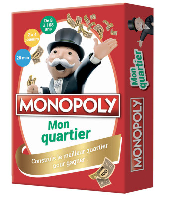 JEUX DE CARTES - MONOPOLY - MON QUARTIER - XXX - AUZOU