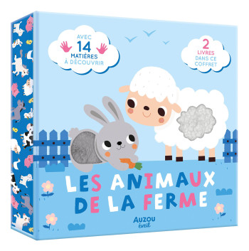 LES P'TITS TOUT DOUX - COFFRET À TOUCHER - LES ANIMAUX DE LA FERME - Deborah Van de Leijgraaf - AUZOU