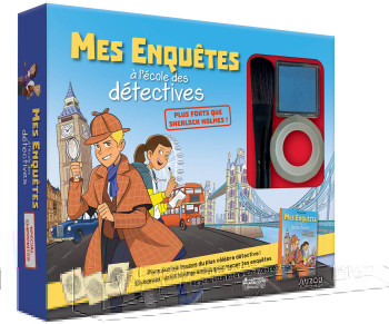 MES ENQUÊTES À L'ÉCOLE DES DÉTECTIVES - COFFRET - PLUS FORTS QUE SHERLOCK HOLMES ! - Jean-Christophe FOURNIER - AUZOU