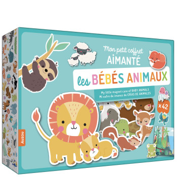 MON PETIT COFFRET AIMANTÉ - LES BÉBÉS ANIMAUX - Inga Wilmink - AUZOU