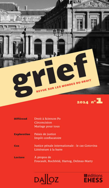 Grief. Revue sur les mondes du droit - Rainer Maria Kiesow - DALLOZ