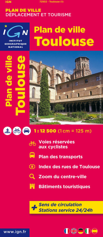 72502 Plan De Toulouse  1/12.500 - COLLECTIF - IGN