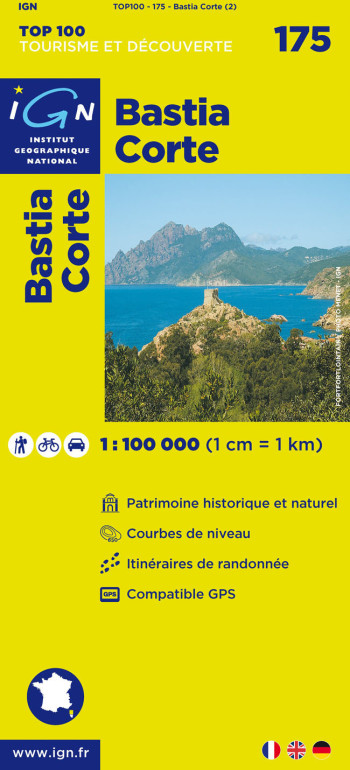 Aed Bastia/Corte  1/100.000 - XXX - IGN