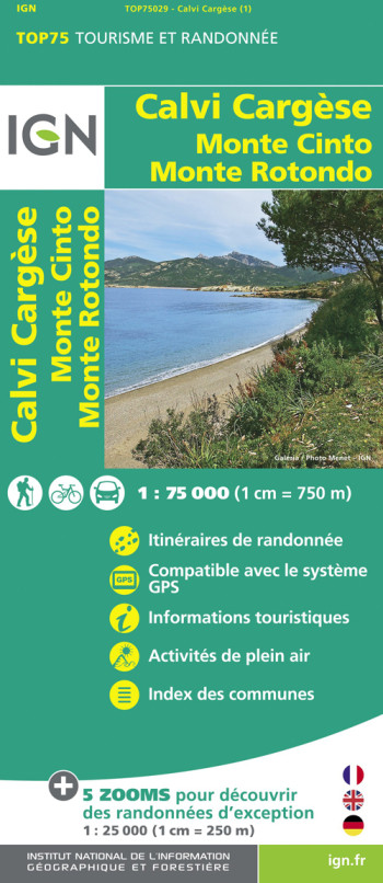 Top75029 Calvi/Cargese/Monte Cinto/Monte Rotondo - XXX - IGN