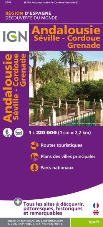 86219 Andalousie/Seville/Cordoue/Grenade  1/220.000 - XXX - IGN