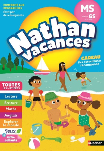 Nathan Vacances Maternelle MS vers la GS 4/5 ans - Stéphanie Grison - NATHAN