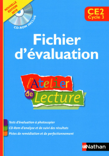 L'Atelier de Lecture - fichier évaluation + cd - CE2 - Jean-Paul Bourbigot - NATHAN