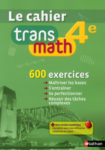 MATHEMATIQUE 4E CAHIER VERSION ELEVE 2014 -  Collectif - NATHAN