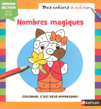 MES CAHIERS A COLORIER NOMBRES - Stéphanie Grison - NATHAN