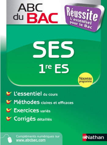 Abc du bac réussite sciences économiques et sociale 1ère es - Delphine de Chouly - NATHAN