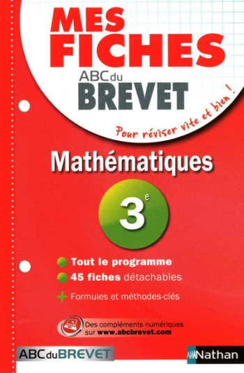 MES FICHES ABC DU BREVET MATHEMATIQUES 3E - Cédric Gouygou - NATHAN