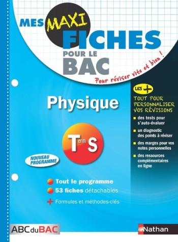 Maxi fiches ABC physique Term S - Karine Marteau-Bazouni - NATHAN