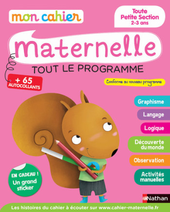 Mon cahier maternelle Toute Petite Section 2-3 ans - Anne Popet - NATHAN