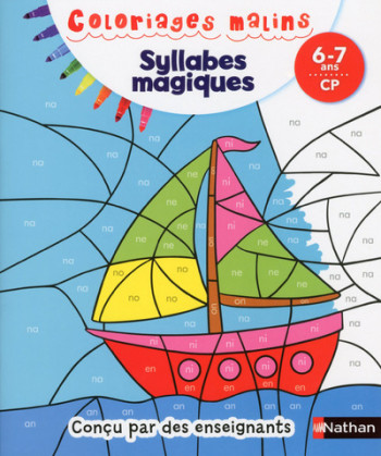 Syllabes magiques CP 6/7 ans - Coloriages malins - Isabelle Petit-Jean - NATHAN