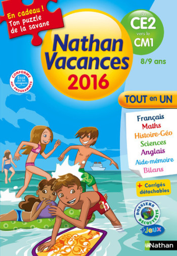 Cahier de Vacances 2016 Primaire CE2 vers CM1 8/9 ANS - Isabelle Petit-Jean - NATHAN