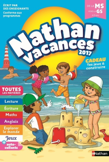 Nathan Vacances 2017 Maternelle MS vers GS 4/5 ans - Stéphanie Grison - NATHAN