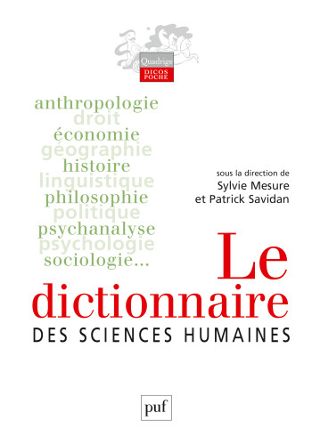 Le dictionnaire des sciences humaines - Patrick Savidan - PUF