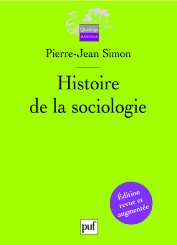 Histoire de la sociologie - Pierre-Jean Simon - PUF