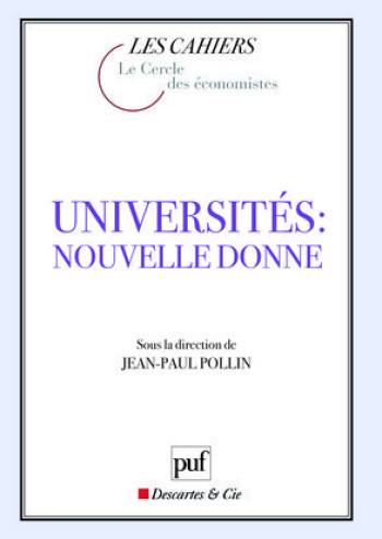 Universités : nouvelle donne - Jean-Paul Pollin - PUF