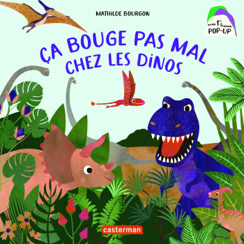 Mes 1ers livres Pop-Up - Ça bouge pas mal chez les dinos - Mathilde Bourgon - CASTERMAN