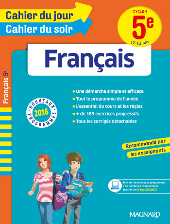 Cahier du Jour/Cahier du Soir - Français 5e - XXX - MAGNARD Cahier du Jour/Cahier du Soir - Français 5e - XXX - MAGNARD